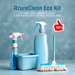 E-Commerce Household Cleaning Kit Product Display