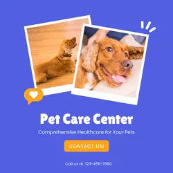 Pet Care Center Promotion Instagram Post
