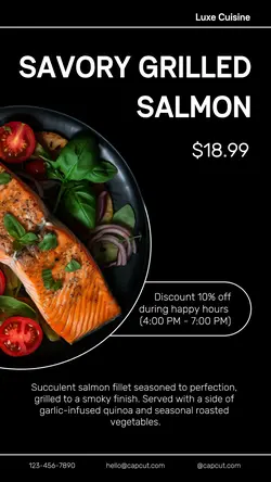 Restaurant Special Menu Tiktok Post