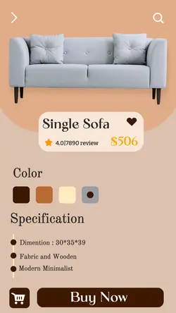 Single Sofa Display Instagram Story
