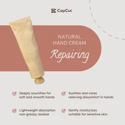 Personal care Hand cream Selling point Minimalist