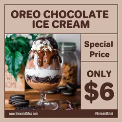 Chocolate IceCream Special Price Instagram Post