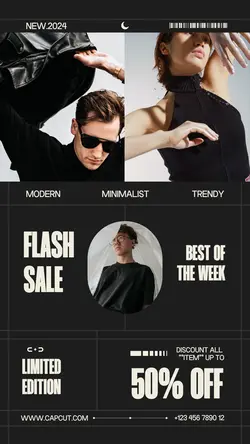 Product Image Black Fashion Instagram Story