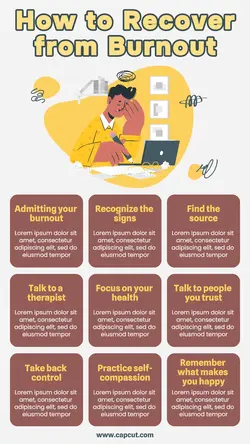 Ways to Recover from Burnout Infographic