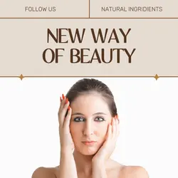 Flat beauty instagram post