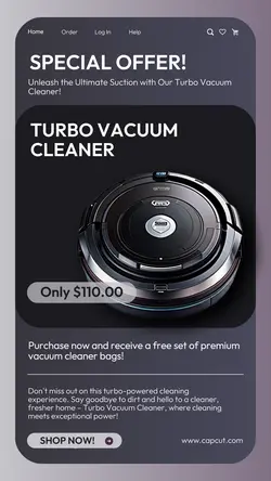 Electronic Robot Vacuum Promotion