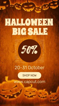 Halloween Big Sale Pumpkin Instagram Story
