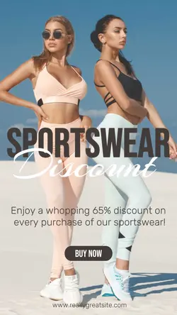 Sportswear Discount Product Promotion Instagram Story