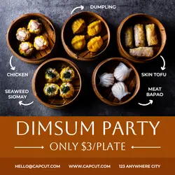 Dimsum Party Instagram Post