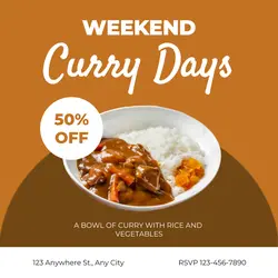 Food Promotion Curry Days Instagram Post