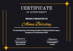 Non-Marketing Certificate Simple White