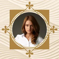 Non-Marketing Instagram Photo Profile Vintage Square n Circle Brown