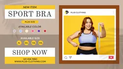 Plus Size Sport Bra Twitter Post