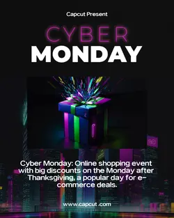 Cyber Monday Instagram Post Portrait