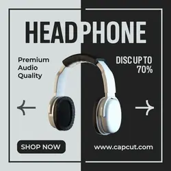 Headphone Promotion Instagram Post
