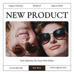 Fashion Sunglasses Display Instagram Post
