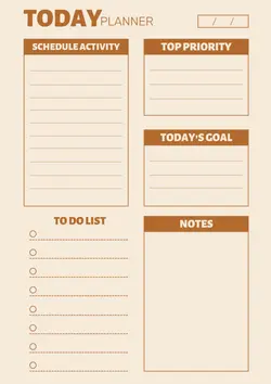 Daily Planner Template