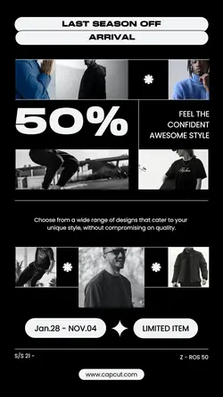 Black And White Modern Minimalis Fashion