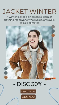 JACKET WINTER DISC INSTAGRAM MINIMALIST