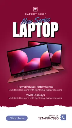 Laptop Product Display Instagram Story