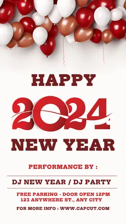 New Year Party Instagram Story