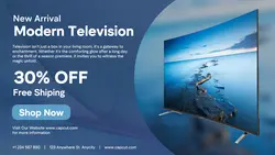 Modern Television Product Display