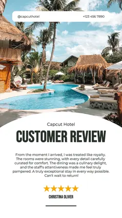 Hotel Customer Review Instagram Story
