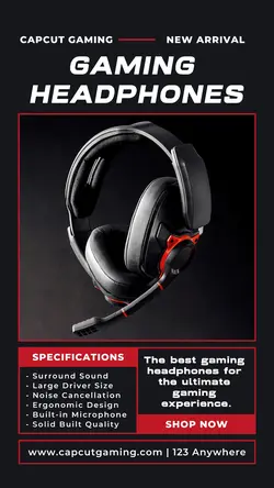 Electronic Headphone Product Display Insta Story
