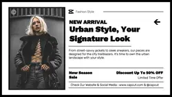 Fashion Urban Style Promotion Twitter Post