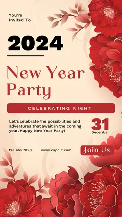 New Year Pary Celebration Instagram Story