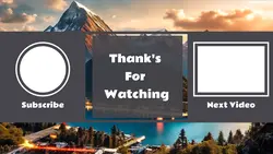 Non marketing Youtube Endscreen Cube Grey