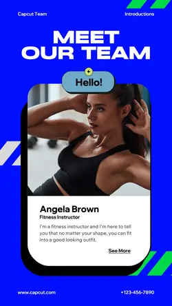 Fitness Instructor Introduction Instagram Story