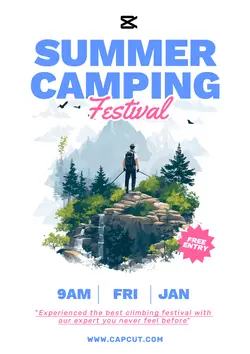 Non-marketing Summer Camp Festival Poster