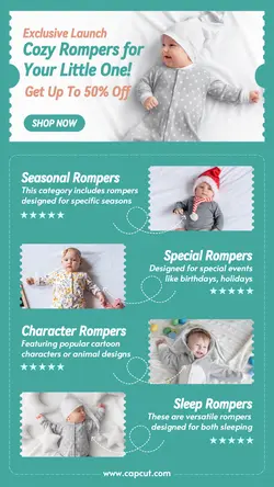 5 Multi-product Image Children's Clothes Baby Rompers Promotional Activities