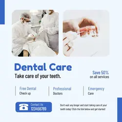 Dental Clinic Promotion Instagram Post