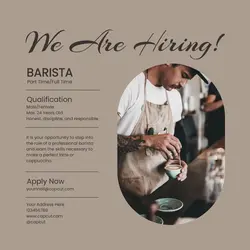 Hiring Business quality LinkedIn Post Simple 