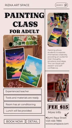 Education Painting Class Instagram Post