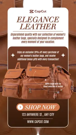 Elegance Leather Promotion Instagram Story