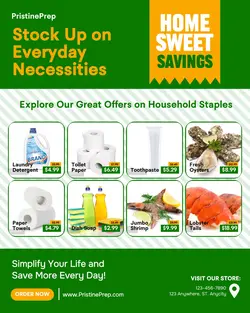 Supermarket Promotion Pricelist Instagram Portrait