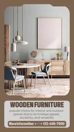 Household Wooden Furniture Instagram Story