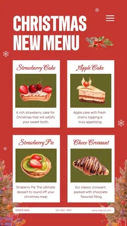 Christmas New Menu Tiktok Post