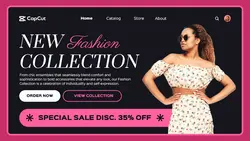Pink Fashion Collection Promotion Website