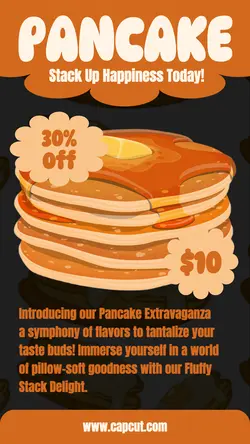 Food Pancake Promotion Tiktok Post