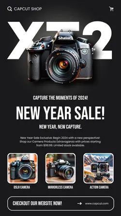 Electronic Camera Sale Instagram story