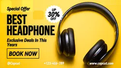 Best Headphone Promo Facebook Cover