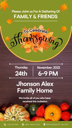 Thanks Giving Invitation Tiktok