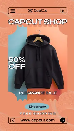 Fashion Clearance Sale 50% OFF Product Display Instagram Story