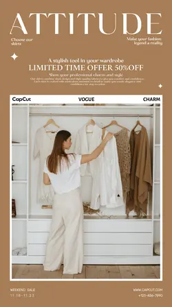 Clothing shirt display  Minimalist 