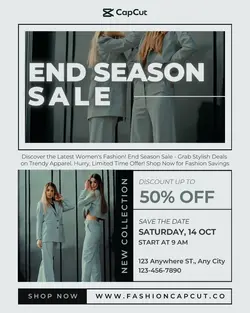 Fashion End Season Promotion Instagram Portrait
