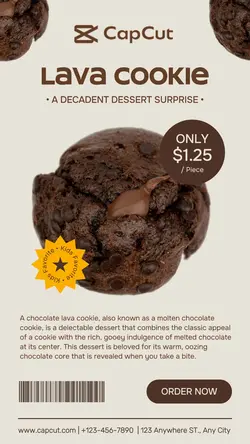 Food and Beverage Cookie Product Display Instagram Post